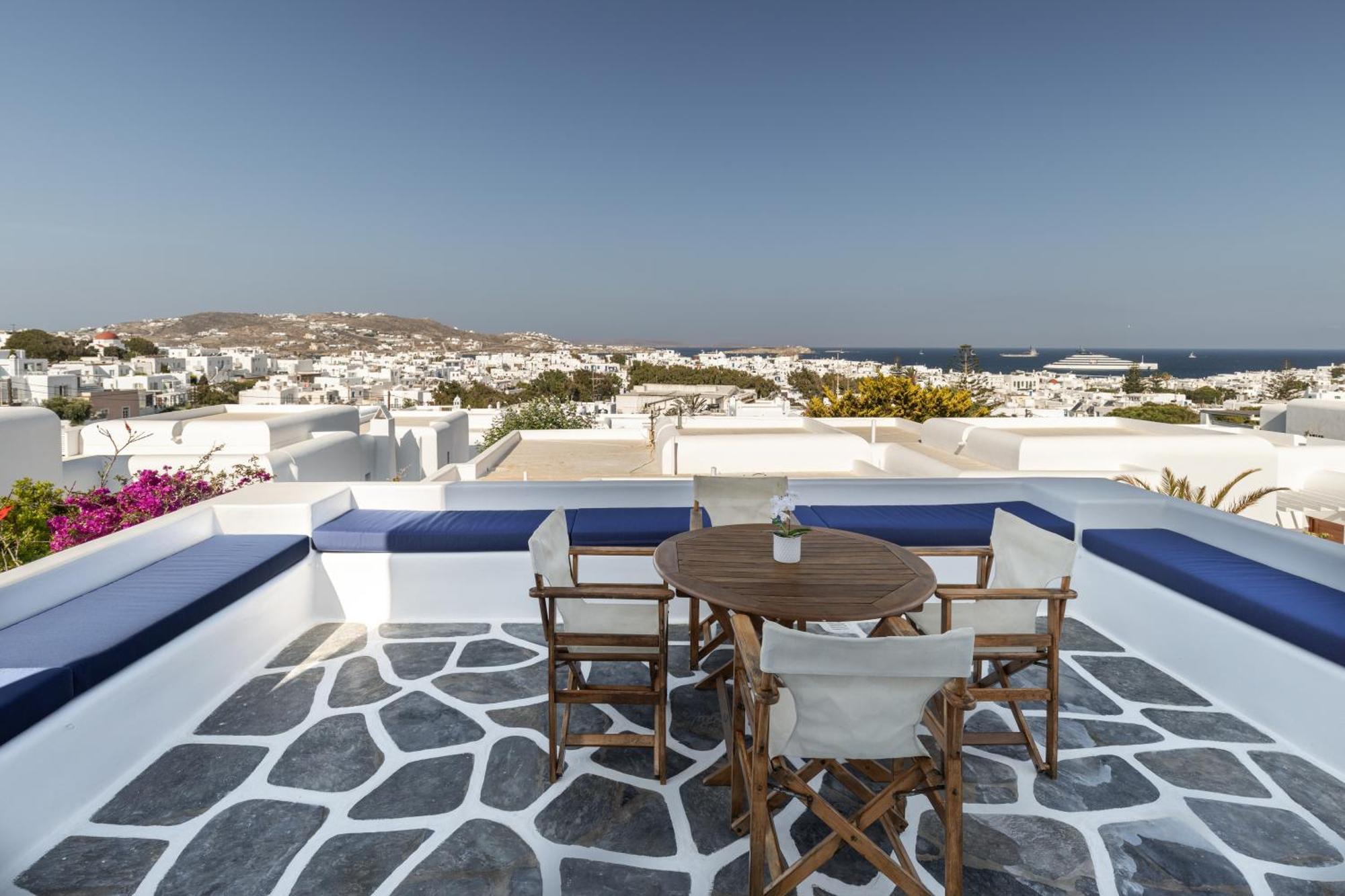 Callisti Mykonos Town With Pool View And Calypso Upper Floor With Sea View ภายนอก รูปภาพ
